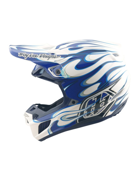 Casque cross Troy Lee Designs SE5 Composite Torched - Bleu