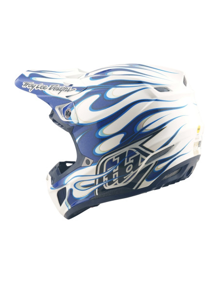 Casque cross Troy Lee Designs SE5 Composite Torched - Bleu