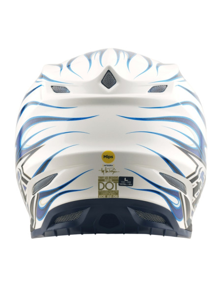 Casque cross Troy Lee Designs SE5 Composite Torched - Bleu