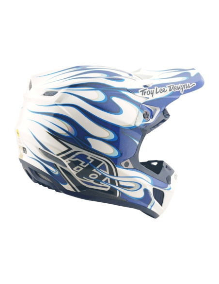 Casque cross Troy Lee Designs SE5 Composite Torched - Bleu