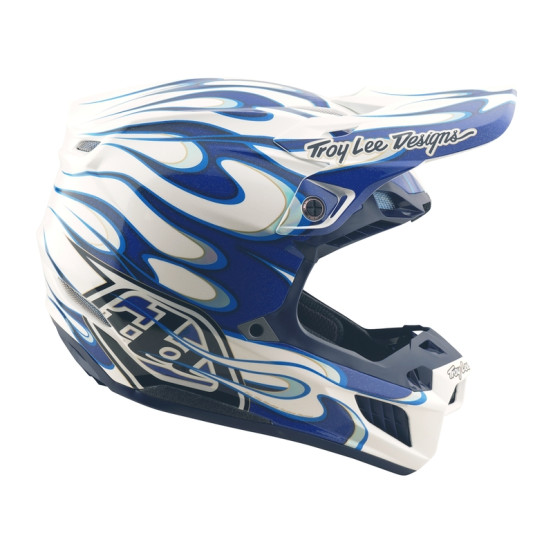 Casque cross Troy Lee Designs SE5 Composite Torched - Bleu