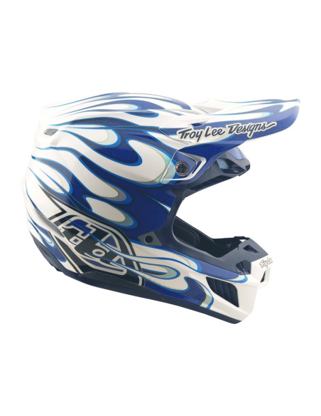 Casque cross Troy Lee Designs SE5 Composite Torched - Bleu