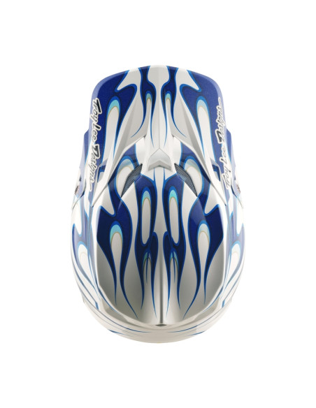Casque cross Troy Lee Designs SE5 Composite Torched - Bleu
