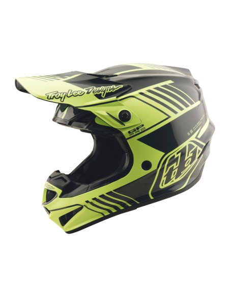 Casque cross Troy Lee Designs GP Pro Segment - Jaune