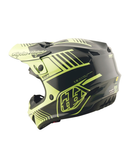 Casque cross Troy Lee Designs GP Pro Segment - Jaune