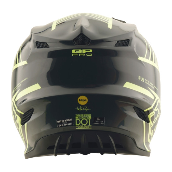 Casque cross Troy Lee Designs GP Pro Segment - Jaune