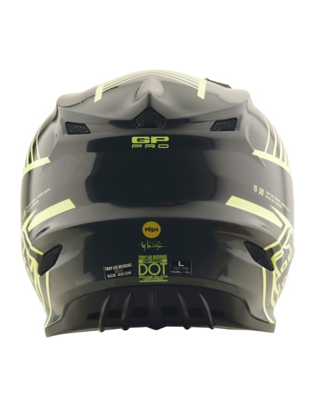 Casque cross Troy Lee Designs GP Pro Segment - Jaune