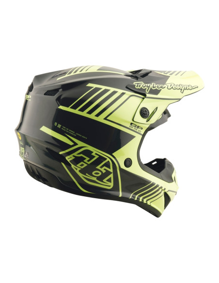 Casque cross Troy Lee Designs GP Pro Segment - Jaune