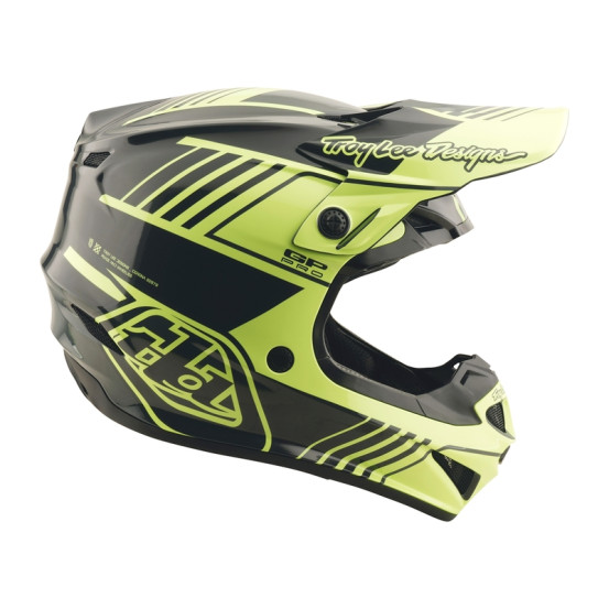 Casque cross Troy Lee Designs GP Pro Segment - Jaune