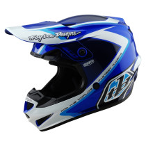 Casque cross Troy Lee Designs GP Shutter - Bleu Blanc