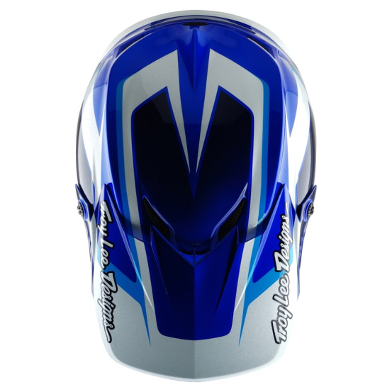 Casque cross Troy Lee Designs GP Shutter - Bleu Blanc