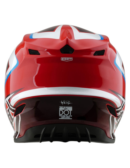 Casque cross Troy Lee Designs GP Shutter - Rouge Blanc