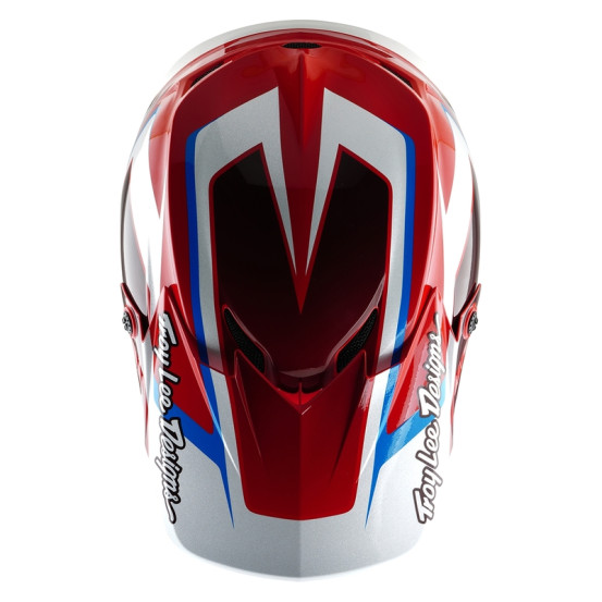 Casque cross Troy Lee Designs GP Shutter - Rouge Blanc