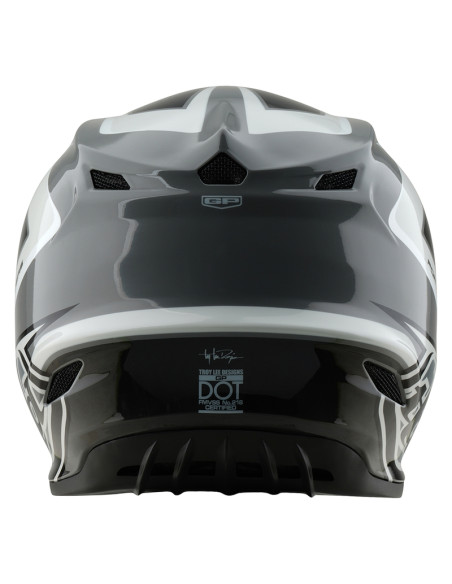 Casque cross Troy Lee Designs GP Shutter - Gris Blanc