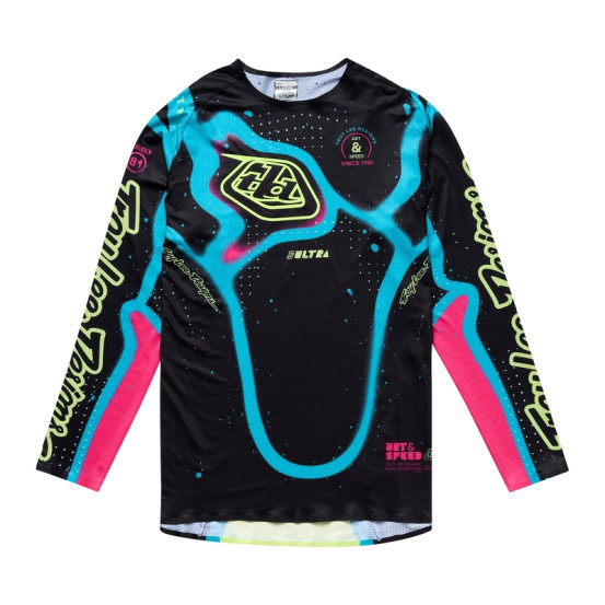 Maillot cross Troy Lee Designs SE Ultra Membrane - Noir Jaune