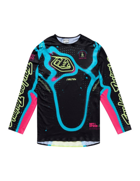 Maillot cross Troy Lee Designs SE Ultra Membrane - Noir Jaune