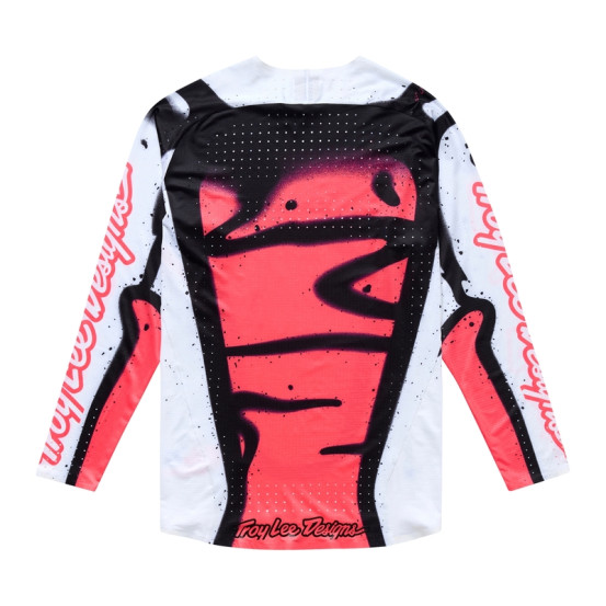 Maillot cross Troy Lee Designs SE Ultra Membrane - Blanc Infra Rouge
