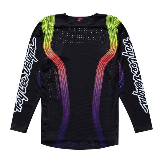 Maillot cross Troy Lee Designs SE Pro Stripes - Noir Multicolore