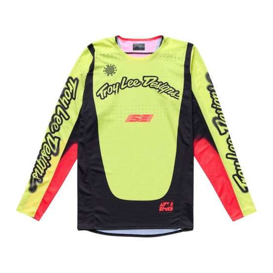 Maillot cross Troy Lee Designs SE Pro Roam - Jaune fluo