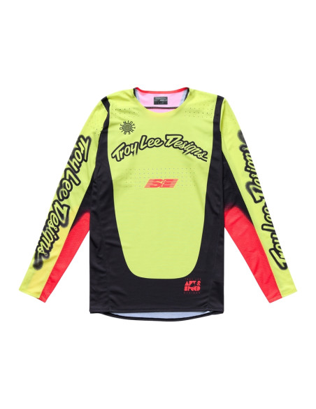 Maillot cross Troy Lee Designs SE Pro Roam - Jaune fluo