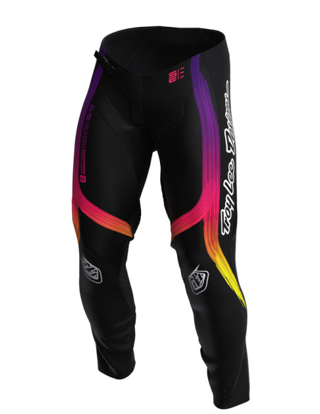 Pantalon cross Troy Lee Designs SE Pro Stripes - Noir Multicolore