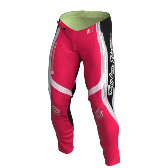 Pantalon cross Troy Lee Designs SE Pro Stripes - Infra Rouge Noir