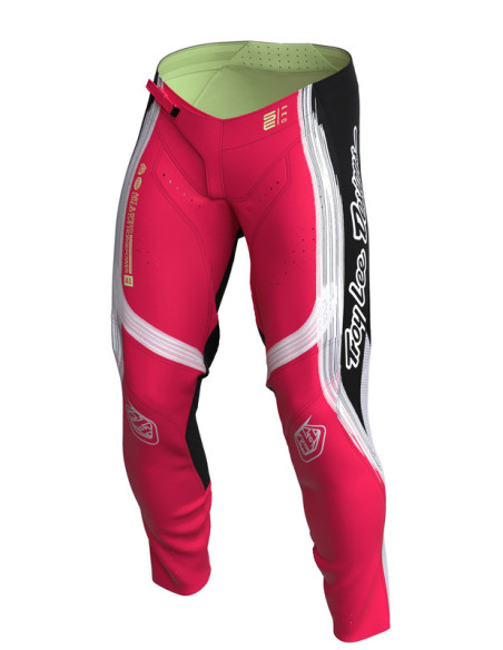 Pantalon cross Troy Lee Designs SE Pro Stripes - Infra Rouge Noir