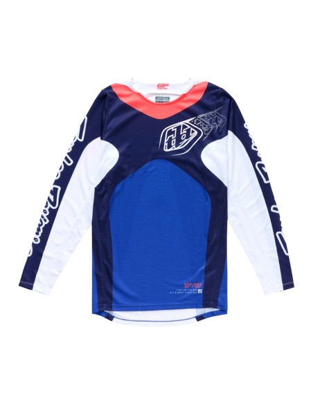Maillot cross Troy Lee Designs GP Pro Frames - Bleu Blanc