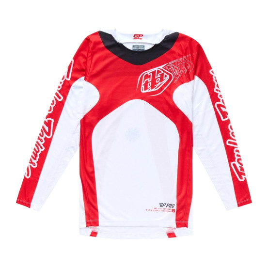 Maillot cross Troy Lee Designs GP Pro Frames - Blanc Rouge
