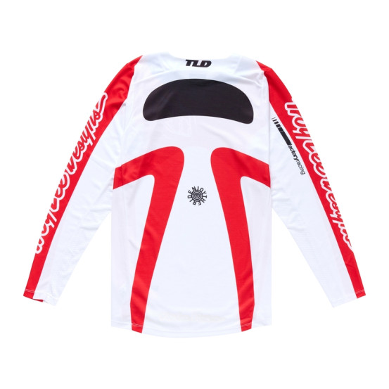 Maillot cross Troy Lee Designs GP Pro Frames - Blanc Rouge