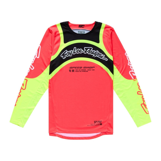 Maillot cross Troy Lee Designs GP Pro Swerve - Infra Rouge Jaune