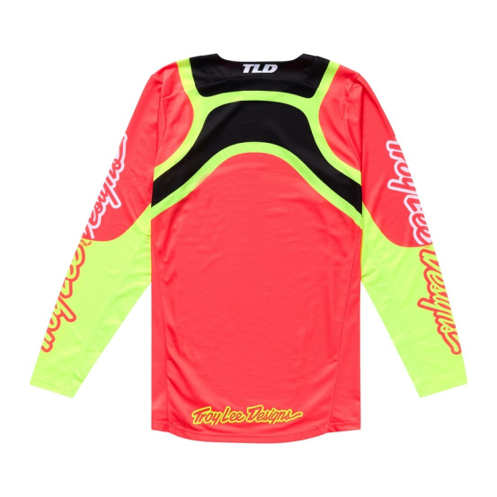 Maillot cross Troy Lee Designs GP Pro Swerve - Infra Rouge Jaune