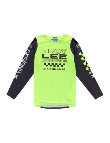 Maillot cross Troy Lee Designs GP Pro Air Standard - Jaune fluo Noir