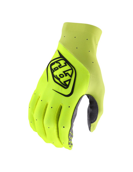 Gants cross Troy Lee Designs SE Ultra - Solid Jaune fluo Gris