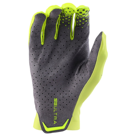 Gants cross Troy Lee Designs SE Ultra - Solid Jaune fluo Gris