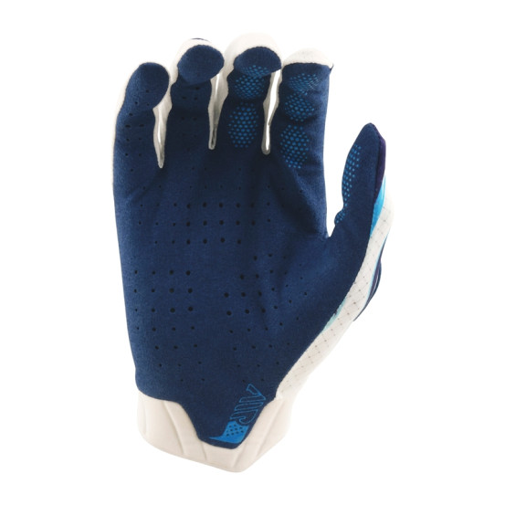 Gants cross Troy Lee Designs Air - Torched Blanc Bleu