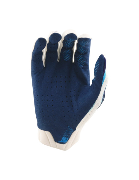 Gants cross Troy Lee Designs Air - Torched Blanc Bleu