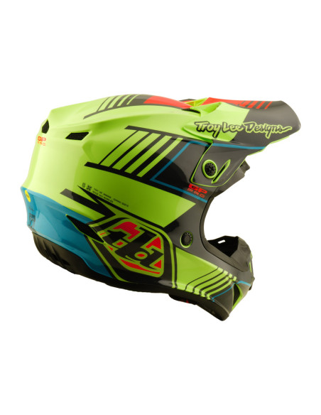 Casque cross enfant Troy Lee Designs GP Pro Segment - Jaune