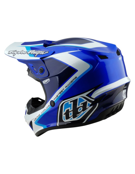 Casque cross enfant Troy Lee Designs GP Shutter - Bleu Blanc