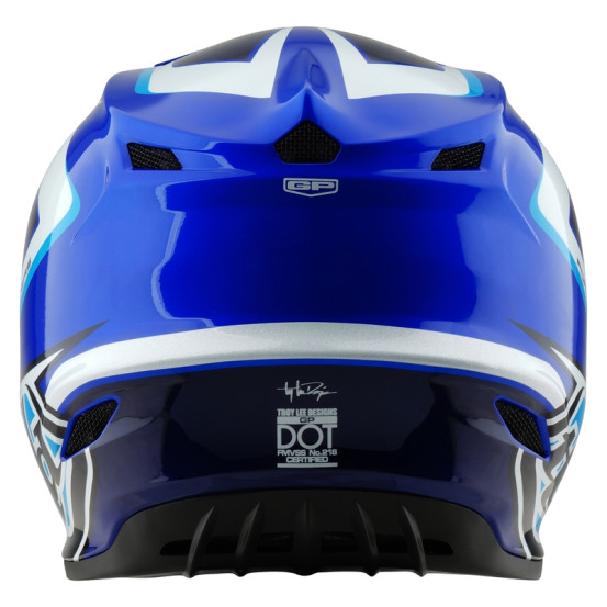 Casque cross enfant Troy Lee Designs GP Shutter - Bleu Blanc