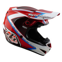 Casque cross enfant Troy Lee Designs GP Shutter - Rouge Blanc 2