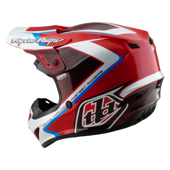 Casque cross enfant Troy Lee Designs GP Shutter - Rouge Blanc