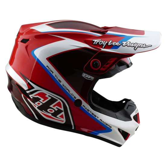 Casque cross enfant Troy Lee Designs GP Shutter - Rouge Blanc
