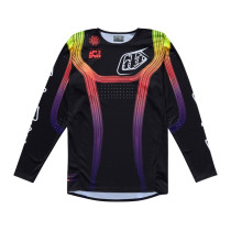 Maillot cross enfant Troy Lee Designs SE PRO Stripes - Noir Multicolore