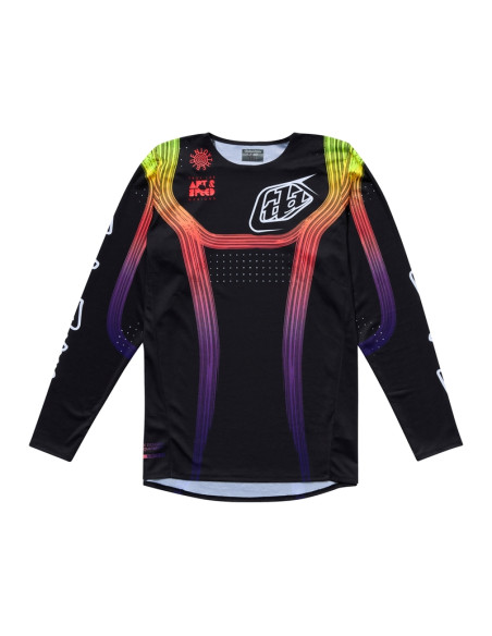 Maillot cross enfant Troy Lee Designs SE PRO Stripes - Noir Multicolore
