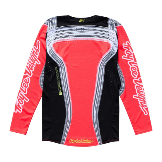 Maillot cross enfant Troy Lee Designs SE PRO Stripes - Infra Rouge Noir