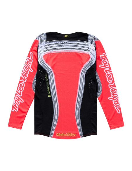 Maillot cross enfant Troy Lee Designs SE PRO Stripes - Infra Rouge Noir