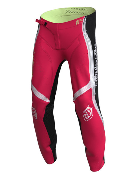 Pantalon cross enfant Troy Lee Designs SE Pro Stripes - Infra Rouge Noir