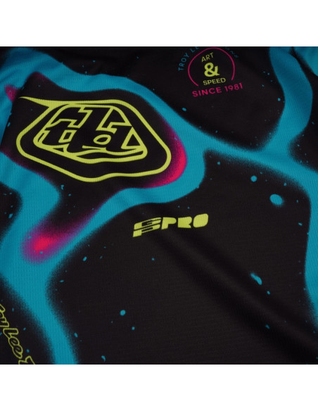 Maillot cross enfant Troy Lee Designs GP Pro Membrane - Noir Jaune