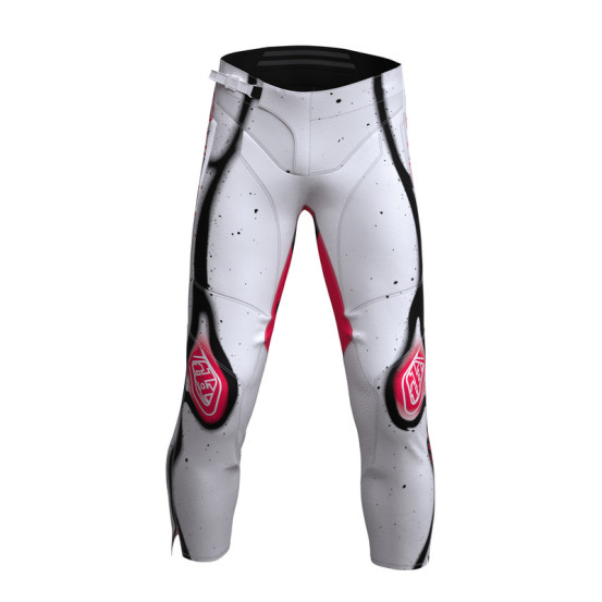 Pantalon cross enfant Troy Lee Designs GP Pro Membrane - Blanc Infra Rouge